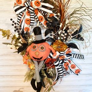 Halloween Wreath Mr Jack O’Lantern